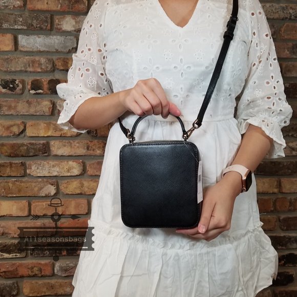 Kate Spade NY New York AUTHENTIC Daisy Black Cat Crossbody MEOW Christmas SHOP - Picture 3 of 4